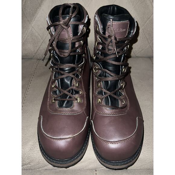 LL Bean Men Brown Leather Boot Size 11 Med Item ID 281171 Hiking Fishing main image 6